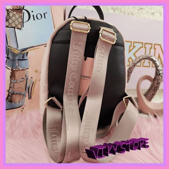 NWT ? Juicy Couture Velvet Backpack Embroidery Elegant & Luxurious #7087 ? main image 7